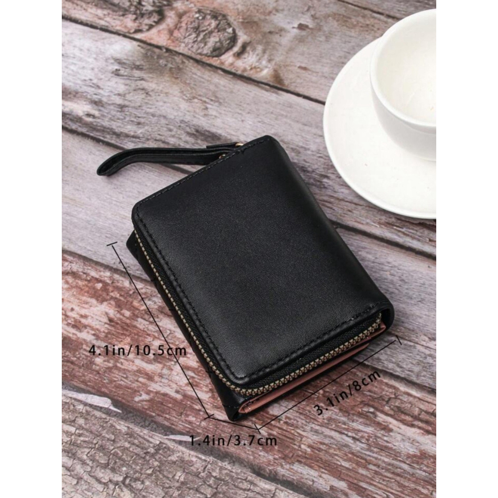 Quilted Small Wallet In Black - Picture 6 of 6